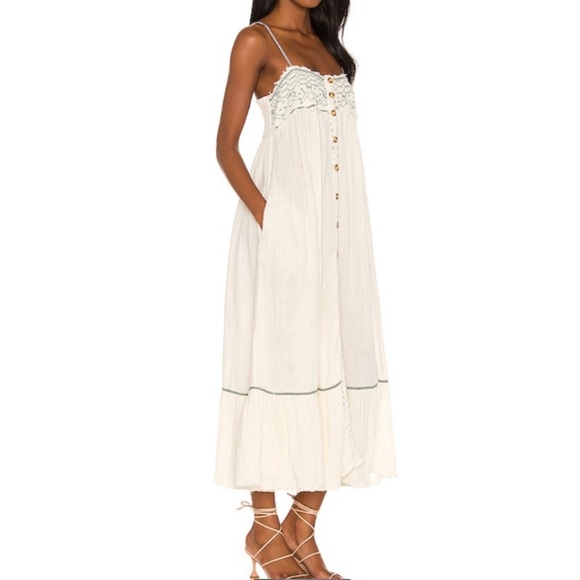 Free People Linda Jo midi dress in Gardenia (NWOT) - Picture 4 of 9